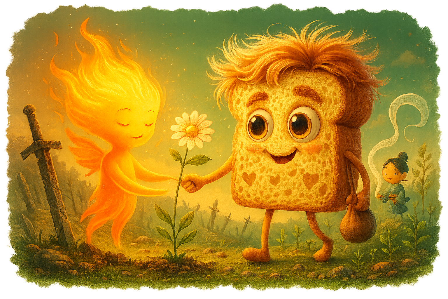 Ilustrácia Crumbeliny a Svitu Zmeny